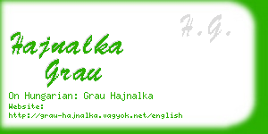 hajnalka grau business card